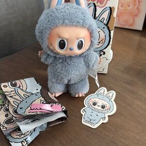 Popmart Labubu exciting macaroon blue sea salt coconut